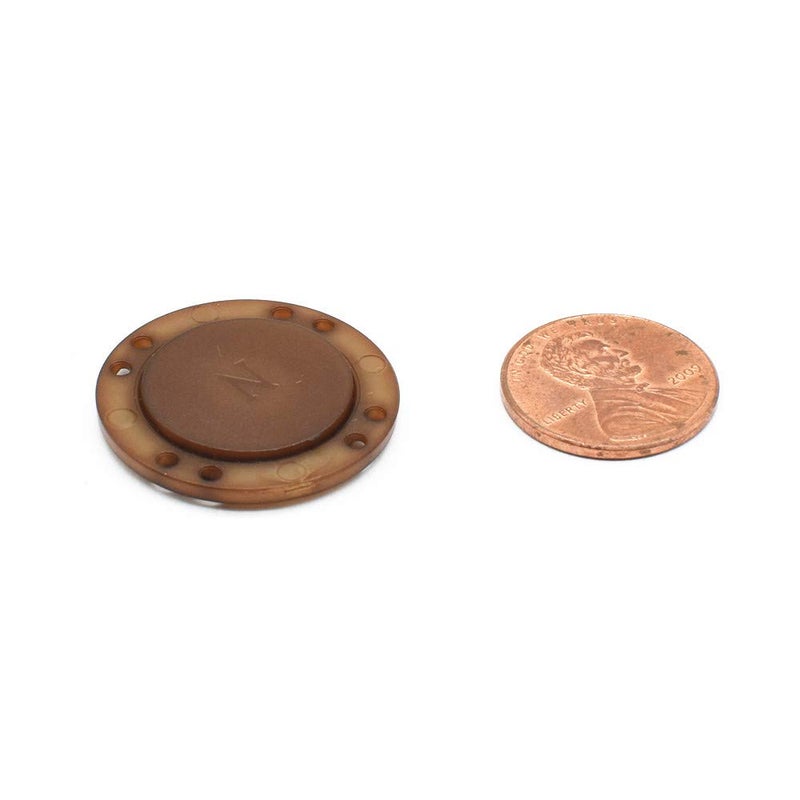Magerial 41L Magnetic Coat Buttons 26mm/1â€ Invisible Hidden Sewing Button Nylon with Magnets Inside for Coat Jacket Suitcase Bag Windbreaker Pajamas FBM Shipment 6pcs (26mm, Brown) - Image 3